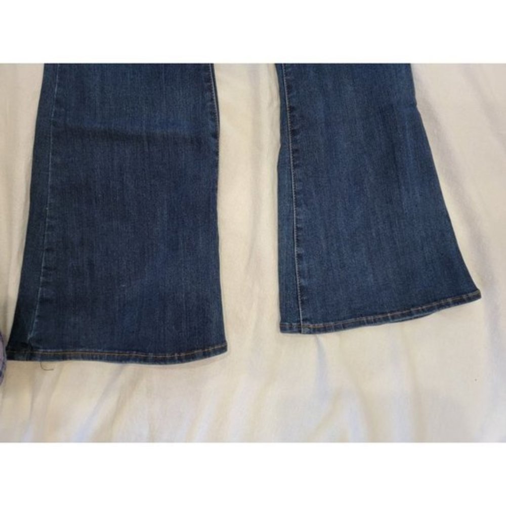S.O.N.G Fit N Flare 5/27 Dark Wash Jeans Baby Girls Bejeweled on Back Pockets NW - Picture 7 of 10